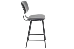 Miliboo Tabouret De Bar-Tabourets de bar vintage noir avec pieds métal 65cm (lot de 2) LAB