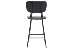 Miliboo Tabouret De Bar-Tabourets de bar vintage noir avec pieds métal 65cm (lot de 2) LAB