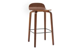 Miliboo Tabouret De Bar-Tabourets de bar vintage noyer H68 cm (lot de 2) OBRA