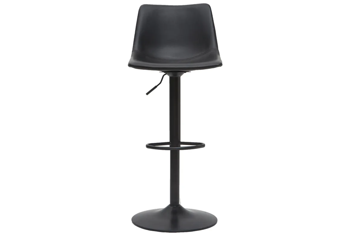 Miliboo Tabouret De Bar-Tabourets de bar vintage réglables pivotants noirs (lot de 2) NEW ROCK