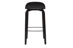 Miliboo Tabouret De Bar-Tabourets de bar vintage bois noir H68 cm (lot de 2) OBRA