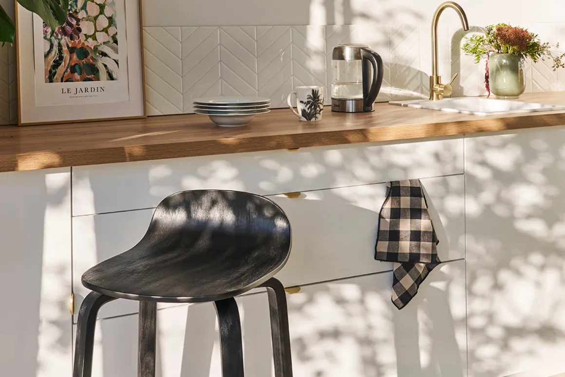 Miliboo Tabouret De Bar-Tabourets de bar vintage bois noir H68 cm (lot de 2) OBRA