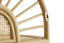 Miliboo Table De Chevet|Etagère Murale-Étagères murales en rotin naturel et cannage L40 cm (lot de 2) BOW