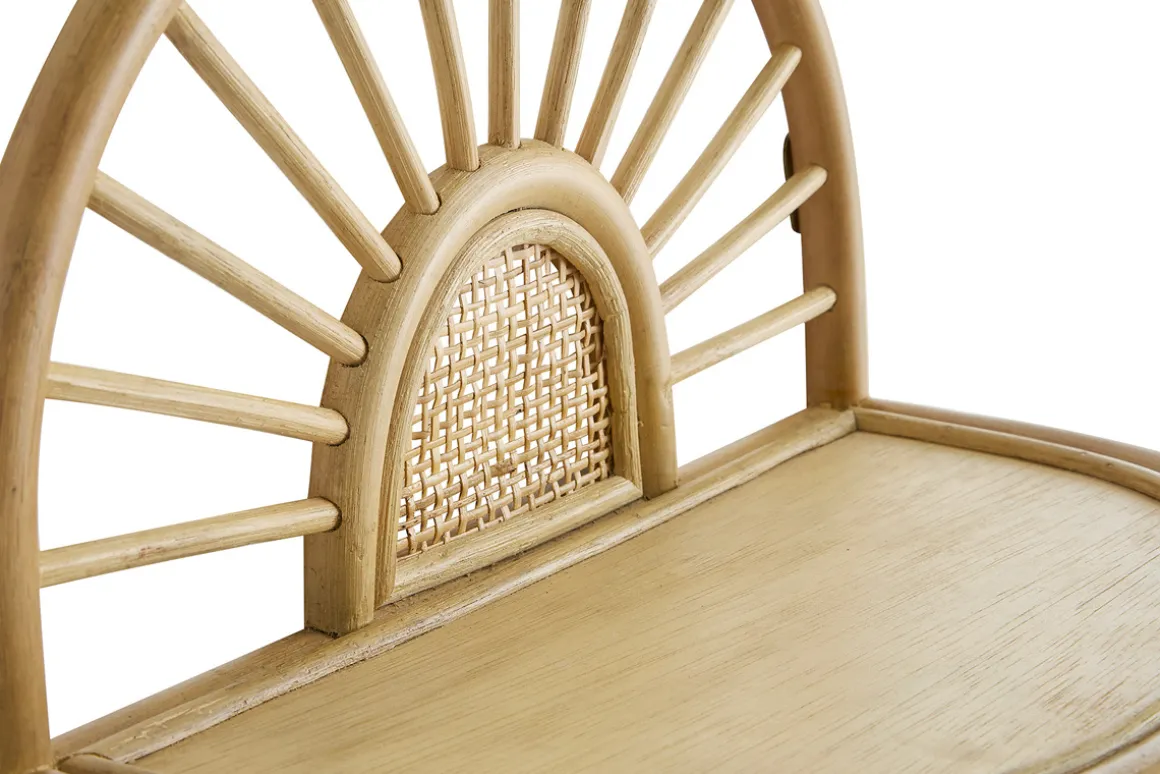 Miliboo Table De Chevet|Etagère Murale-Étagères murales en rotin naturel et cannage L40 cm (lot de 2) BOW