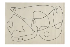 Miliboo Tapis-Tapis blanc motif line art 160 x 230 cm ARTISTE