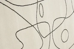 Miliboo Tapis-Tapis blanc motif line art 160 x 230 cm ARTISTE