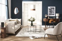 Miliboo Tapis-Tapis blanc motif line art 160 x 230 cm ARTISTE