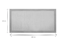 Miliboo Tapis-Tapis de couloir en coton bleu perle 60 x 200 cm ASTER