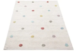 Miliboo Accessoire & Déco Enfant|Tapis-Tapis enfant en coton beige motif pois multicolore 100 x 150 cm DADA