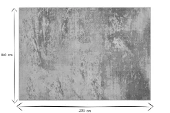 Miliboo Tapis-Tapis rectangulaire à motif abstrait jaune 160 x 230 cm CAPS