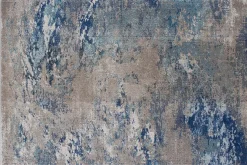 Miliboo Tapis-Tapis rectangulaire à motif abstrait bleu 160 x 230 cm CAPS