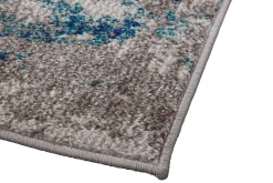 Miliboo Tapis-Tapis rectangulaire à motif abstrait bleu 160 x 230 cm CAPS