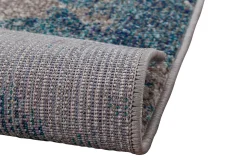 Miliboo Tapis-Tapis rectangulaire à motif abstrait bleu 160 x 230 cm CAPS