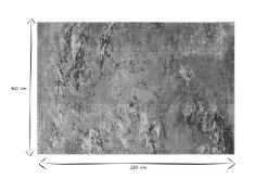 Miliboo Tapis-Tapis rectangulaire à motif abstrait bleu 160 x 230 cm CAPS