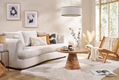 Miliboo Tapis-Tapis recyclé à poils longs coloris ivoire 160 x 230 cm AIMEE