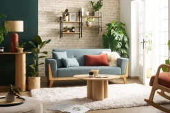 Miliboo Tapis-Tapis recyclé à poils longs coloris ivoire 160 x 230 cm AIMEE