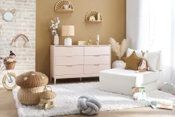 Miliboo Tapis-Tapis recyclé à poils longs coloris ivoire 160 x 230 cm AIMEE