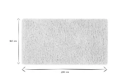 Miliboo Tapis-Tapis recyclé à poils longs coloris ivoire 160 x 230 cm AIMEE
