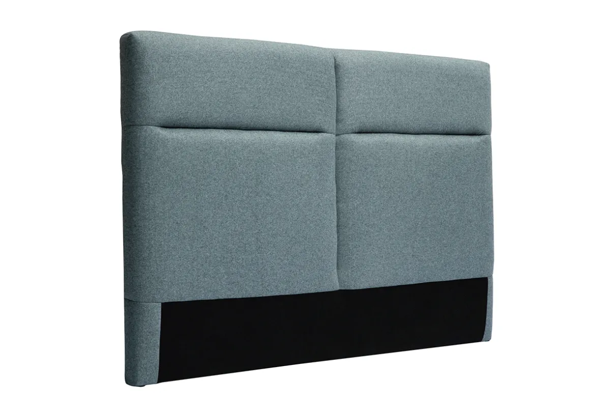 Miliboo Tête De Lit-Tête de lit à poser en tissu vert de gris L164 cm CHELSEA