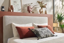 Miliboo Tête De Lit-Tête de lit à suspendre en tissu beige L180 cm LILY