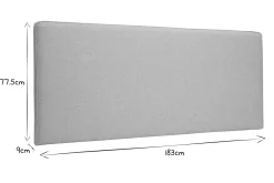 Miliboo Tête De Lit-Tête de lit à suspendre en tissu beige L180 cm LILY