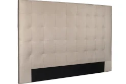 Miliboo Tête De Lit-Tête de lit capitonnée en tissu velours taupe L140 cm HALCIONA