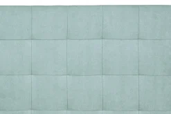 Miliboo Tête De Lit-Tête de lit capitonnée en tissu effet velours vert lagon L160 cm HALCIONA