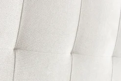 Miliboo Tête De Lit-Tête de lit capitonnée en tissu beige clair naturel L140 cm HALCIONA