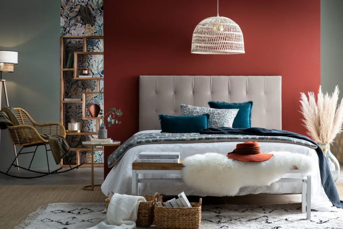 Miliboo Tête De Lit-Tête de lit capitonnée en tissu velours taupe L160 cm HALCIONA