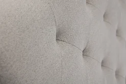 Miliboo Tête De Lit-Tête de lit capitonnée en tissu gris clair L140 cm ENGUERRAND