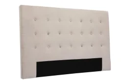 Miliboo Tête De Lit-Tête de lit capitonnée en tissu velours taupe L170 cm LUTECE