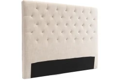 Miliboo Tête De Lit-Tête de lit capitonnée en tissu naturel L160 cm ENGUERRAND