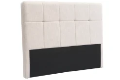 Miliboo Tête De Lit-Tête de lit en tissu beige crème L160 cm CLOVIS