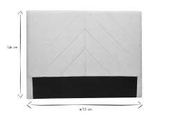 Miliboo Tête De Lit-Tête de lit en tissu effet velours beige L160 cm AVAH