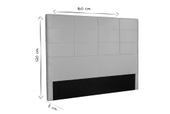 Miliboo Tête De Lit-Tête de lit moderne en tissu velours taupe L160 cm ANATOLE